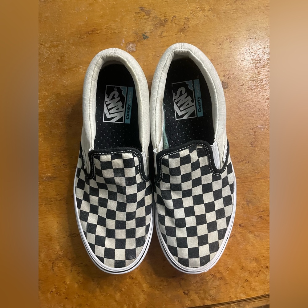Men’s checkered vans size 6.5